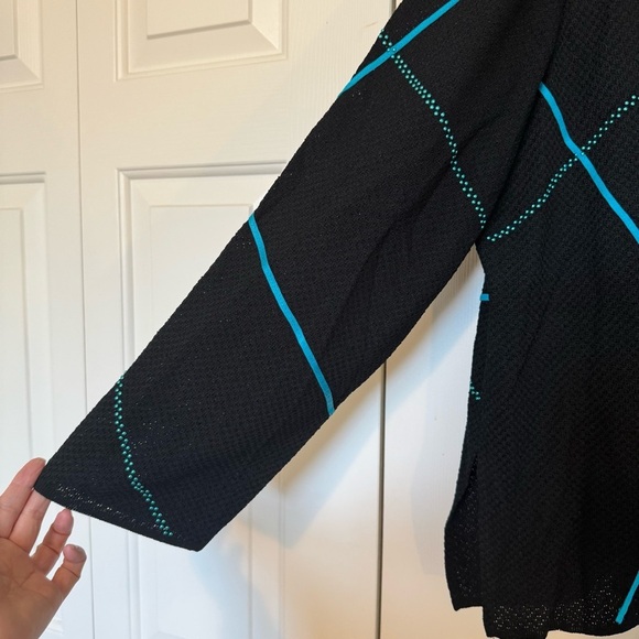 Ming Wang Embellished Knit Long Sleeve Jacket - Picture 2 of 7